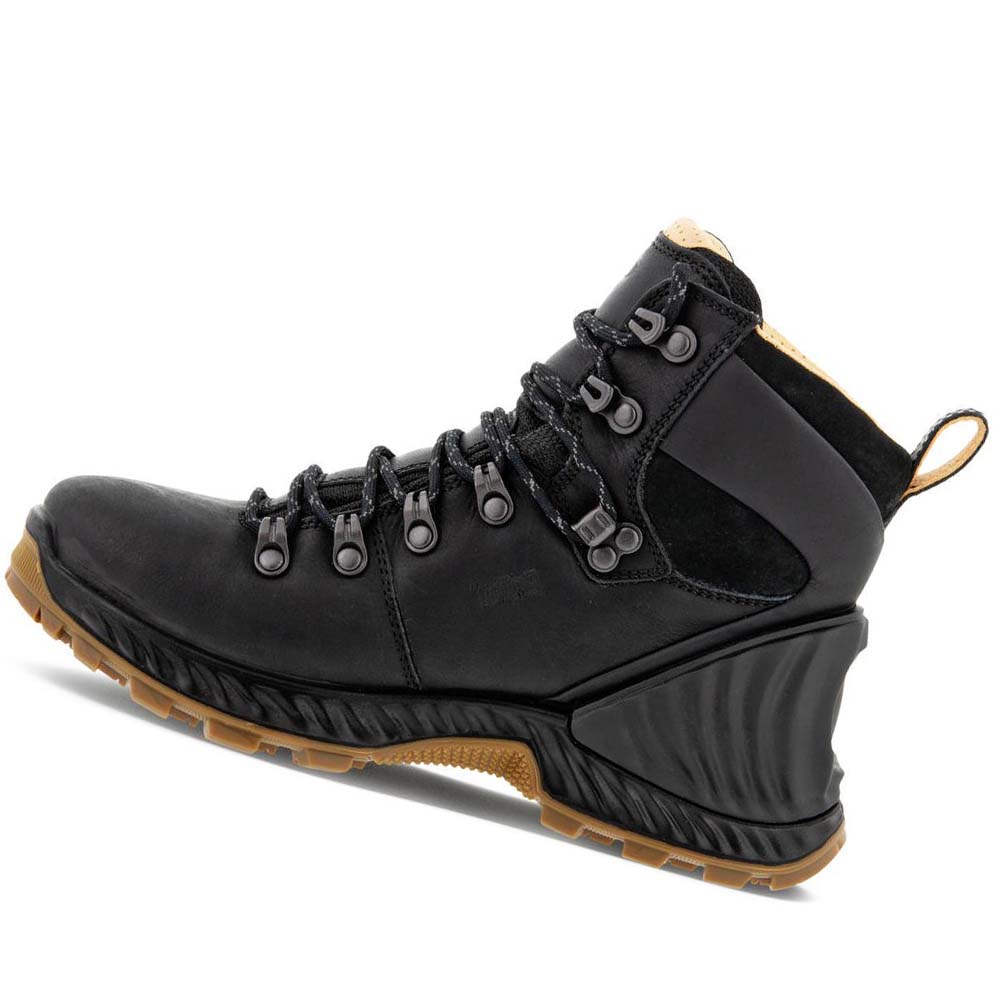 Women's Ecco Exohike Retro Hiker Boots Black | Canada 10EBC